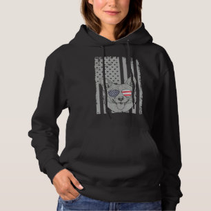 Corgi Men Women Kids Corgi American Flag Hoodie