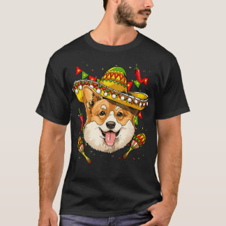 Corgi Men Women Kids Sombrero T-Shirt