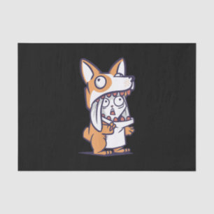 Corgi Mom And Corgi Dad Easter Bunny Costume Tissue Paper