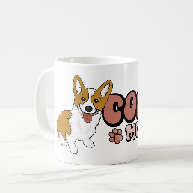 Corgi Mom Coffee Mug (Front Left)