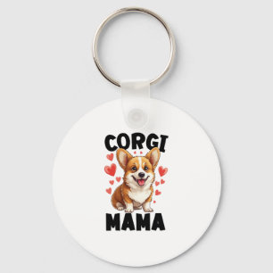 Corgi Mom - Cute Corgi Mama Keychain