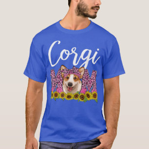 Corgi Mom Cute Leopard Mother's Day Best Corgi Dog T-Shirt