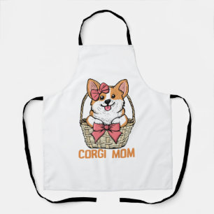 Corgi Mom Dog Owner Gift Women Corgi Mother Corgi Apron