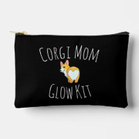 'Corgi Mom Glow Kit' Black And White Playful Cute
