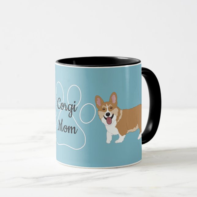 Corgi Mom Mug (Front Right)