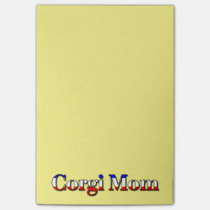 Corgi Mom Post-it Notes