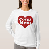 Corgi Mom Red Heart