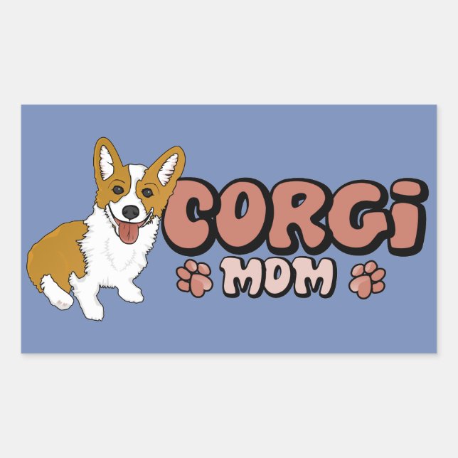 Corgi Mom Sticker (Front)