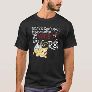 Corgi Mom Wine T-Shirt