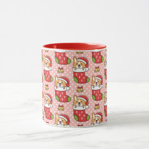 Corgi Mug de Noël mignon