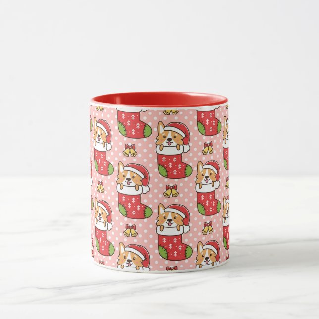 Corgi Mug de Noël mignon (Centre)