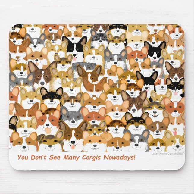 Corgi Multi  Mouse Pad (Front)