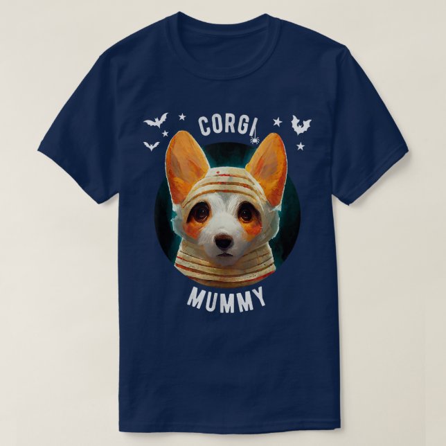 Corgi Mummyhalloween -584 T-Shirt (Design Front)