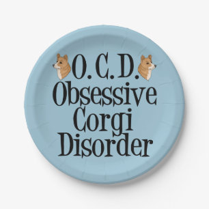 Corgi Obsessed Paper Plate