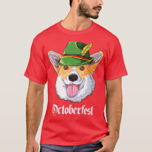 Corgi Oktoberfest Gifts Kids Boys Men Lederhosen A T-Shirt