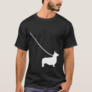 Corgi On A Leash Dog Pet Mom Dad Cute T-Shirt