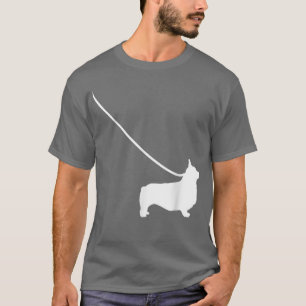 Corgi On A LeashDog Pet Mom Dad Cute Funny T-Shirt
