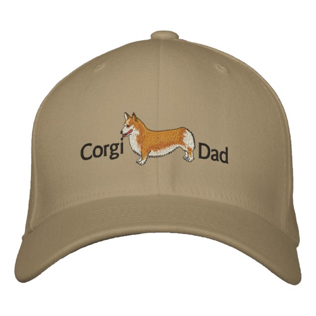 Corgi Papa Casquette brodé (Devant)