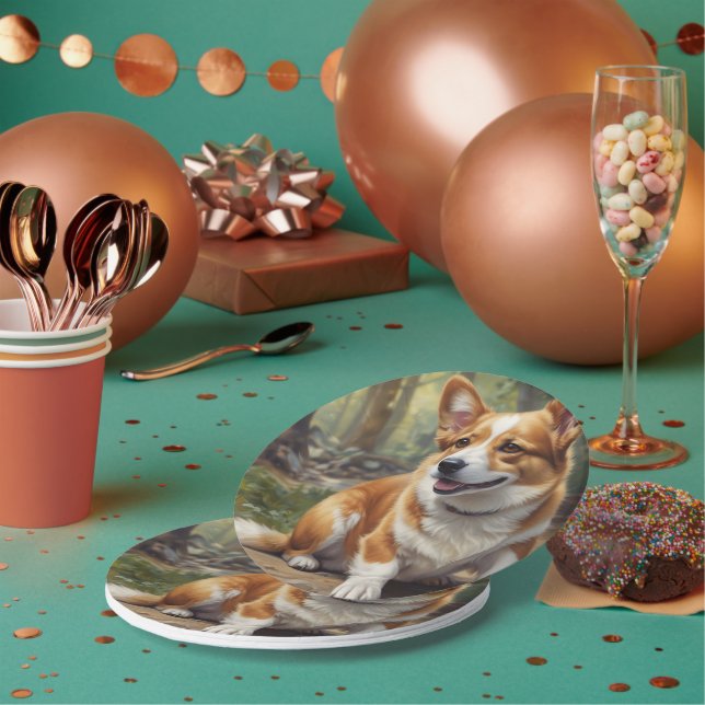 Corgi Paper Plate (Multi)