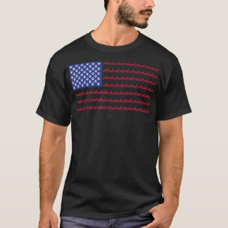 Corgi Patriotic Flag 4th of July Dog Tee