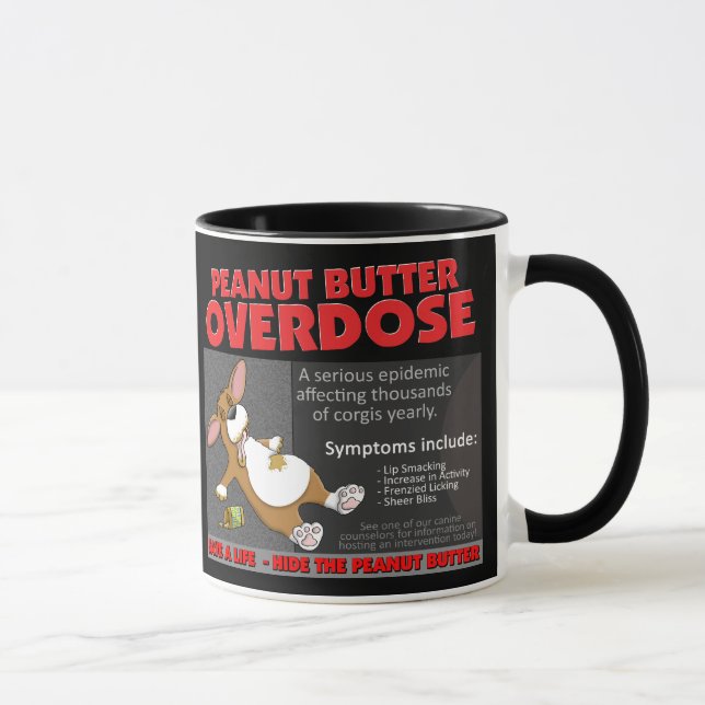 Corgi PB Overdose Mug (Right)