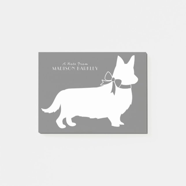 Corgi Pembroke Welsh Post-it Notes (Devant)