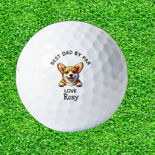 Corgi Perfect Father’s Day Gift for the Dog Dads Golf Balls (Tee Off with Corgi Cuteness!)