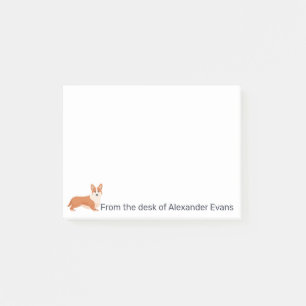 Corgi Personalize Post-it Notes