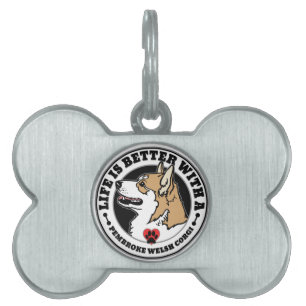 Corgi Personalized Life Is Better With A Dog Pet Tag