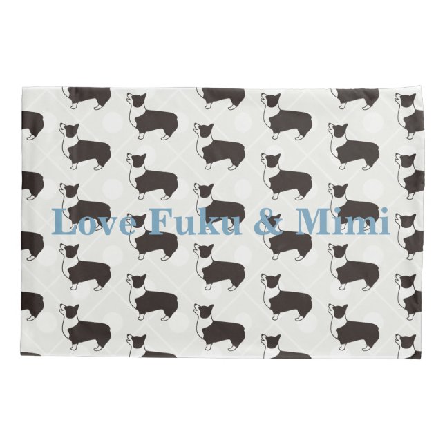corgi pillowcase CORGIE PILLOW COVER (Back)