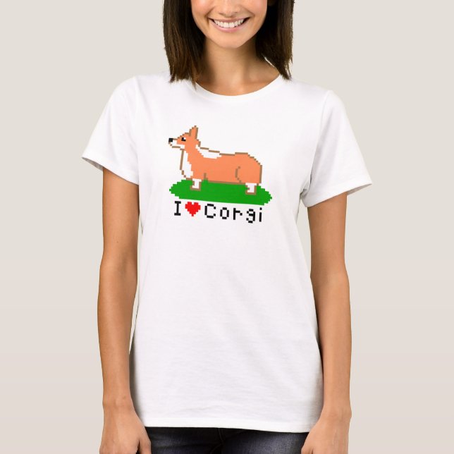 corgi (pixel art ) T-Shirt (Front)