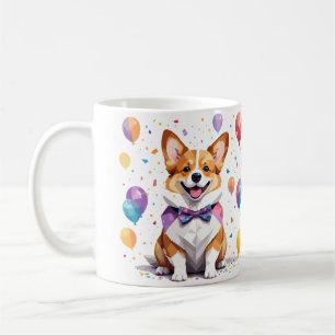 Corgi Playful Adorable Fun Animal Colourful Happy Coffee Mug