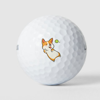 Corgi Playing Ball