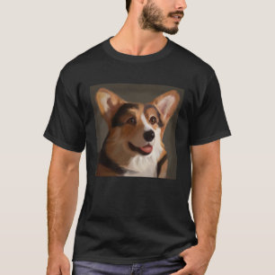 Corgi Portrait Royal State Dogs Tri color Regal T-Shirt