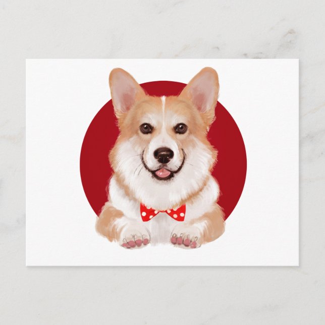 Corgi Postcard (Front)