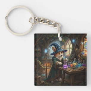 Corgi Potions Master Keychain