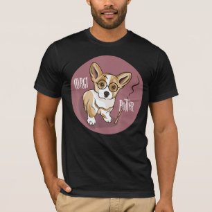 Corgi Potter Magic Wizard Corgi Cute Corgi T-Shirt