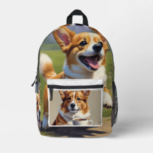 Corgi Printed Backpack