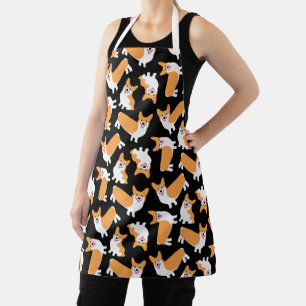 Corgi Puppy Dinner Time Pembroke Welsh Corgi Apron