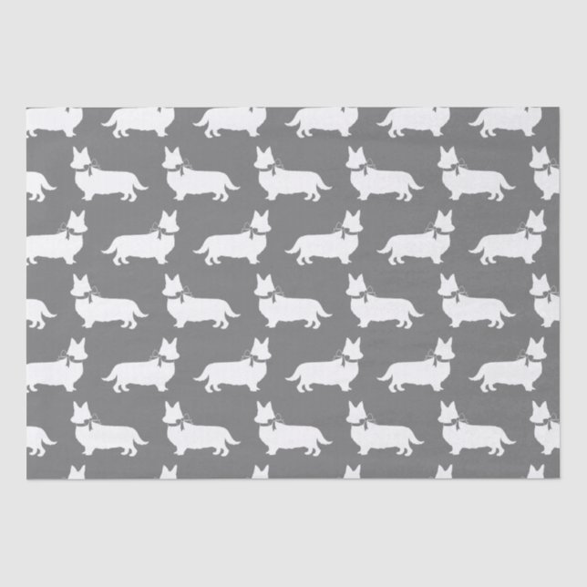Corgi Puppy Dog Pembroke Welsh Tissue Paper (Front)