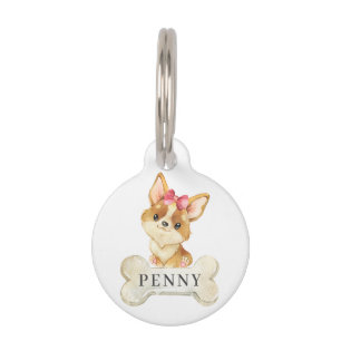 Corgi Puppy Dog Pet Tag