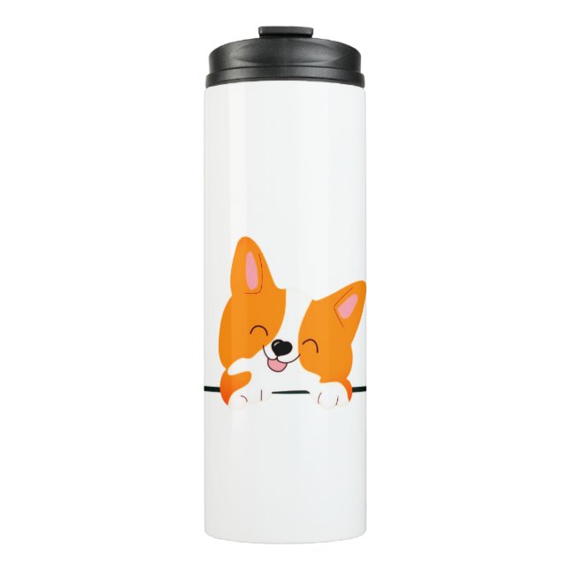 Corgi, Puppy, Pet  Thermal Tumbler (Front)