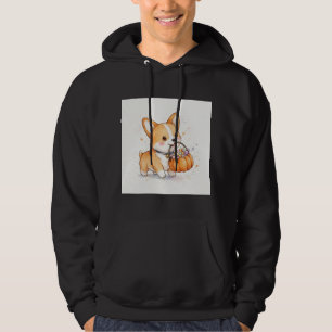 Corgi Puppy Trick-or-Treat Halloween Hoodie