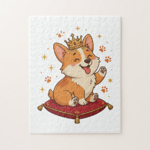 Corgi Puzzle Cute Royal Corgi King Lover Gift