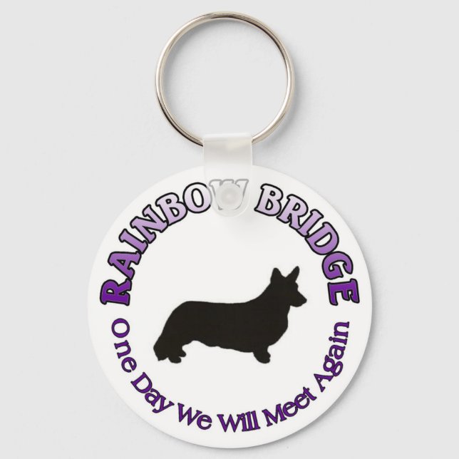 CORGI RAINBOW BRIDGE KEYCHAIN (Front)