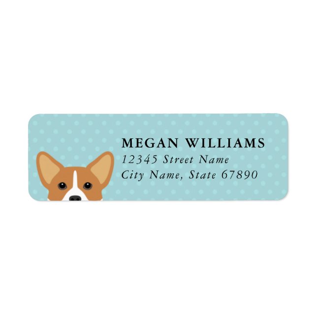 Corgi Return Address Label (Front)
