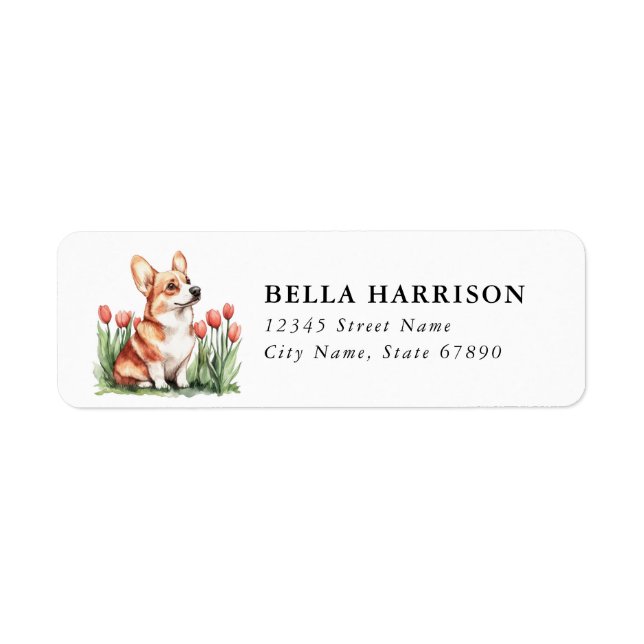 Corgi Return Address Labels (Front)