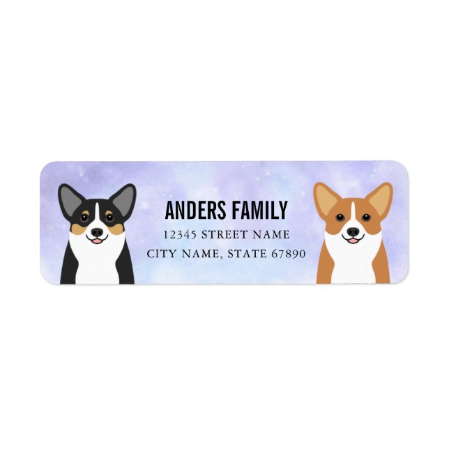 Corgi Return Address Labels (Front)