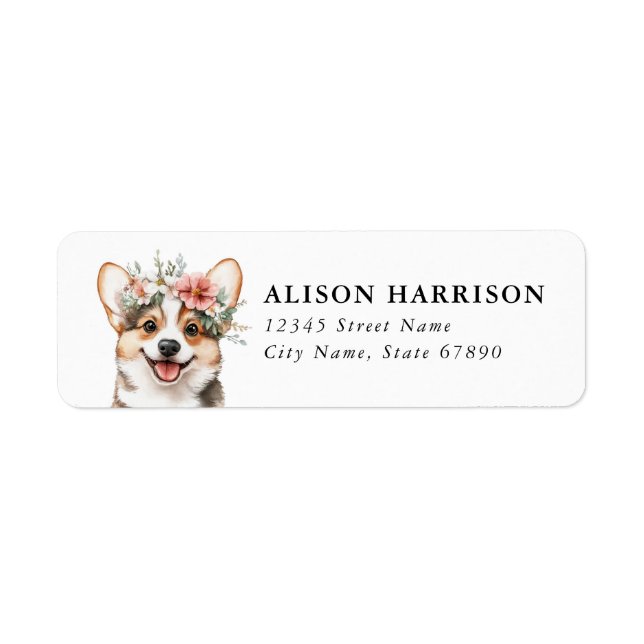 Corgi Return Address Labels (Front)