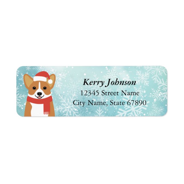 Corgi Return Address Labels (Front)